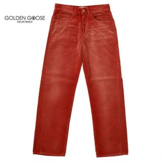 ゴールデングース(GOLDEN GOOSE)のゴールデングース デニムパンツ ワイドパンツ ベルベットパンツ メンズ Golden Goose Denim Straight Wide Var G31MP505.B3(otr2020) -(デニム/ジーンズ)