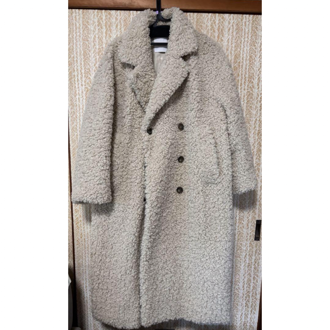 CLANE(クラネ)のclane double long boa coat 2サイズ　クラネ　 レディースのジャケット/アウター(ロングコート)の商品写真