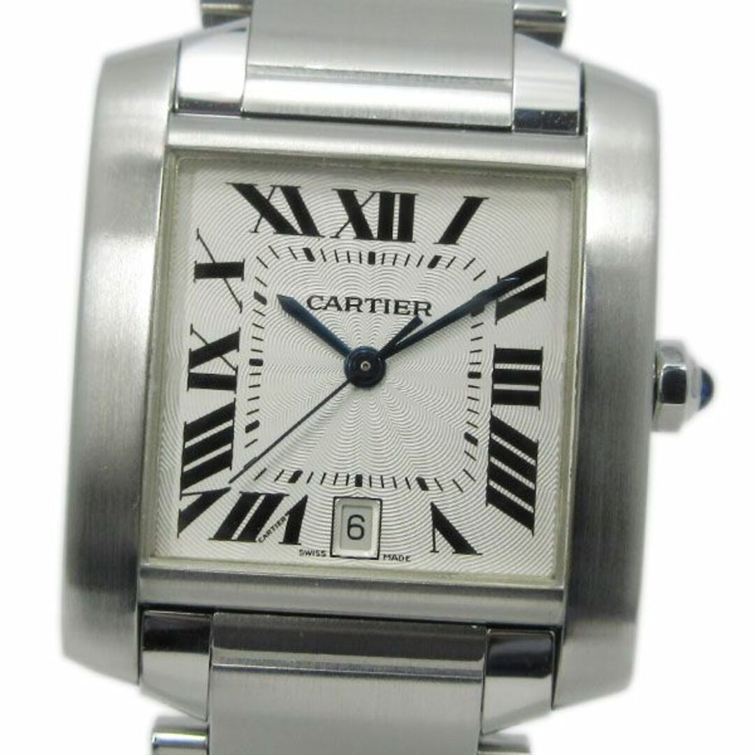 Cartier(カルティエ)の【Cartier】カルティエ　メンズ腕時計　タンクフランセーズLM　W51002Q3 SS×SS 機械式　中古ランクA　機械チェック済み【全国送料無料】【あす楽対応】【中古】 メンズの時計(腕時計(アナログ))の商品写真