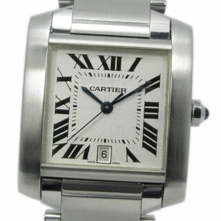 カルティエ(Cartier)の【Cartier】カルティエ　メンズ腕時計　タンクフランセーズLM　W51002Q3 SS×SS 機械式　中古ランクA　機械チェック済み【全国送料無料】【あす楽対応】【中古】(腕時計(アナログ))