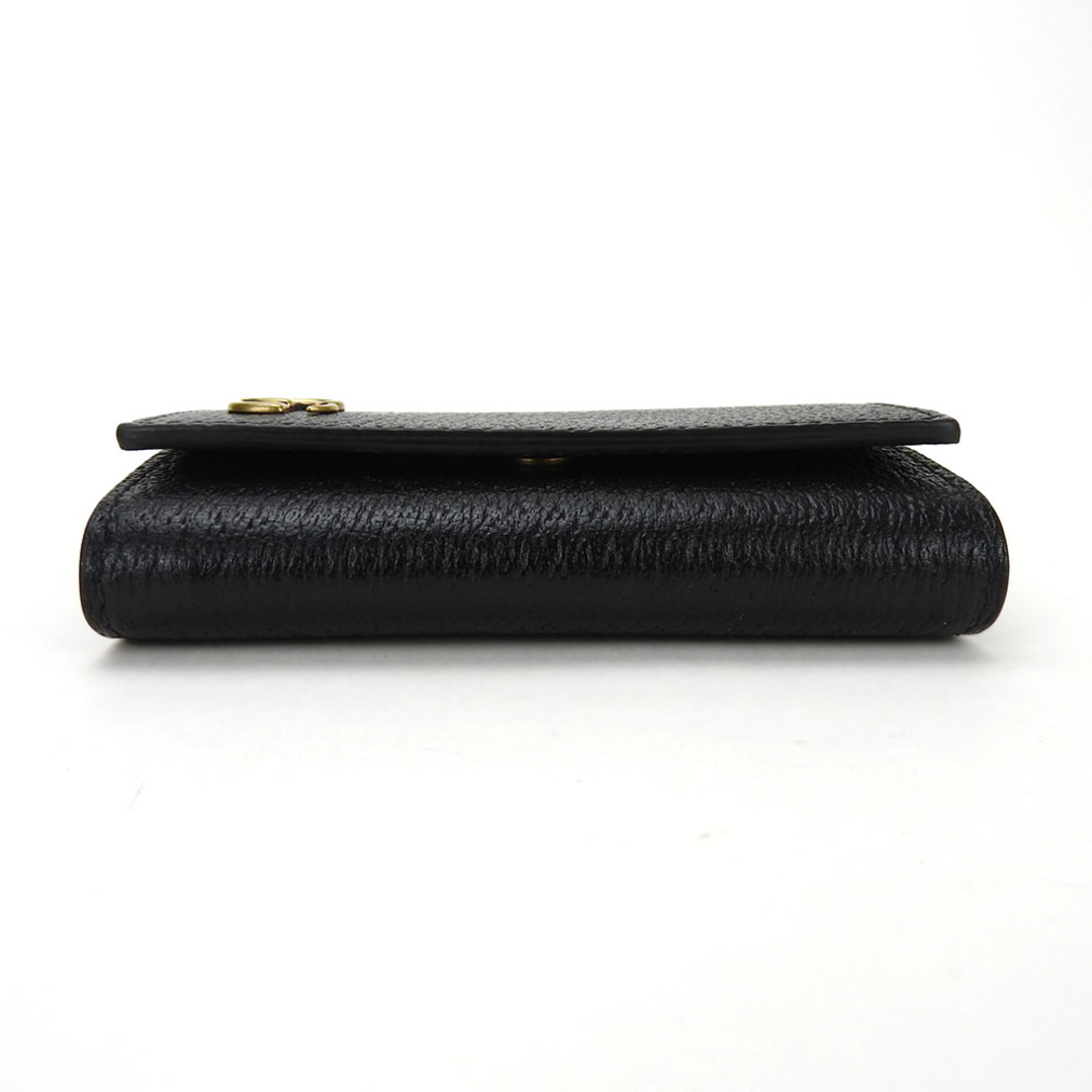 中古】 グッチ キーケース 435305 GGマーモント レザー ブラック 中古】 グッチ キーケース 435305 GGマーモント レザー ブラック