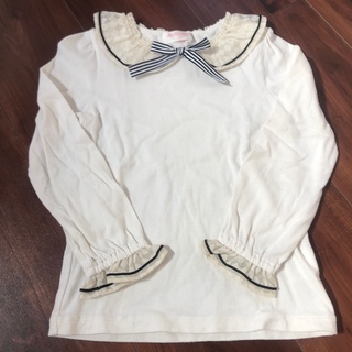 シャーリーテンプル(Shirley Temple)のシャーリーテンプル⭐︎トランプ襟りぼんカットソー120⭐︎長袖Tシャツ110(Tシャツ/カットソー)