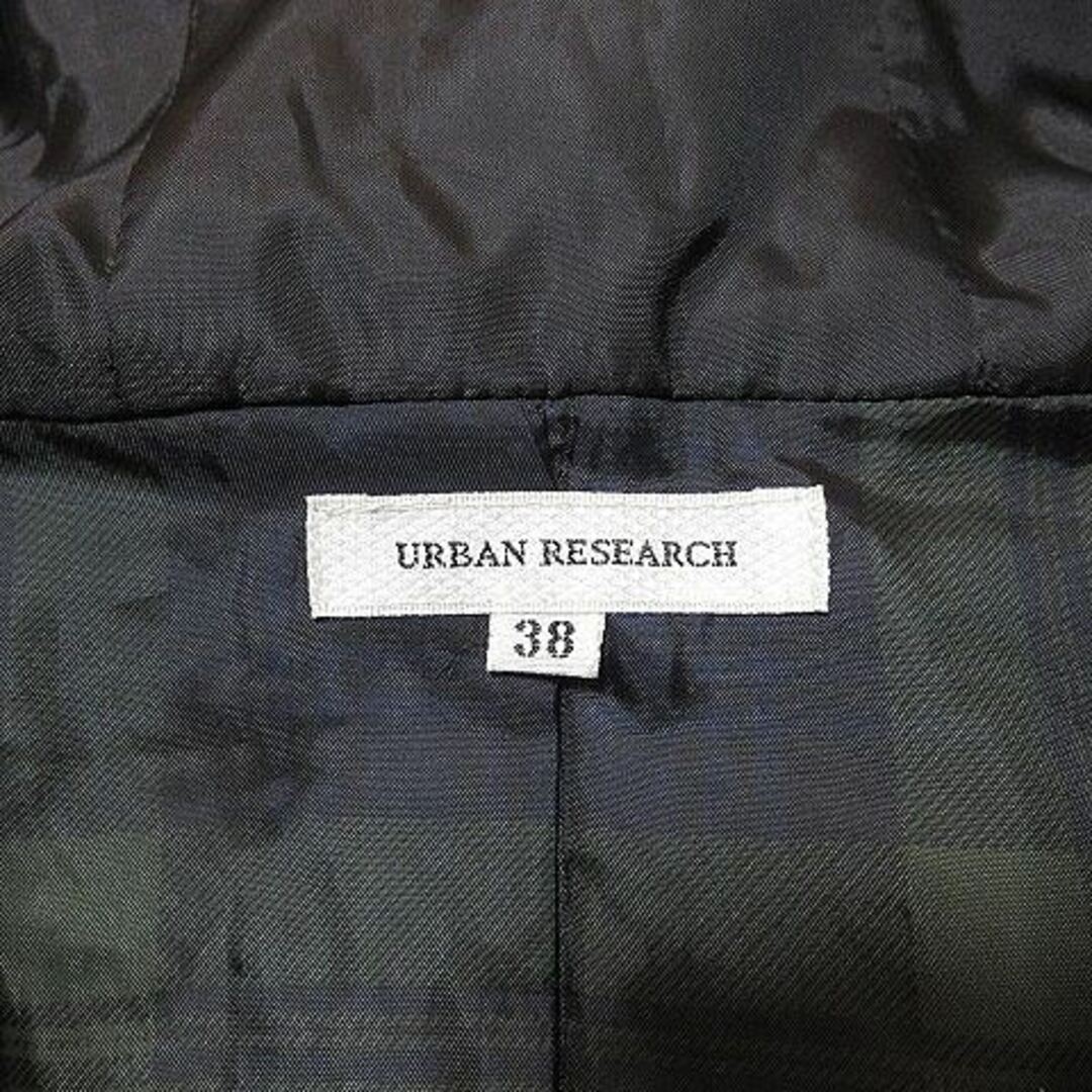 URBAN RESEARCH(アーバンリサーチ)のアーバンリサーチ ダッフルコート ウール ジップアップ 38 黒 ■GY01 メンズのジャケット/アウター(ダッフルコート)の商品写真