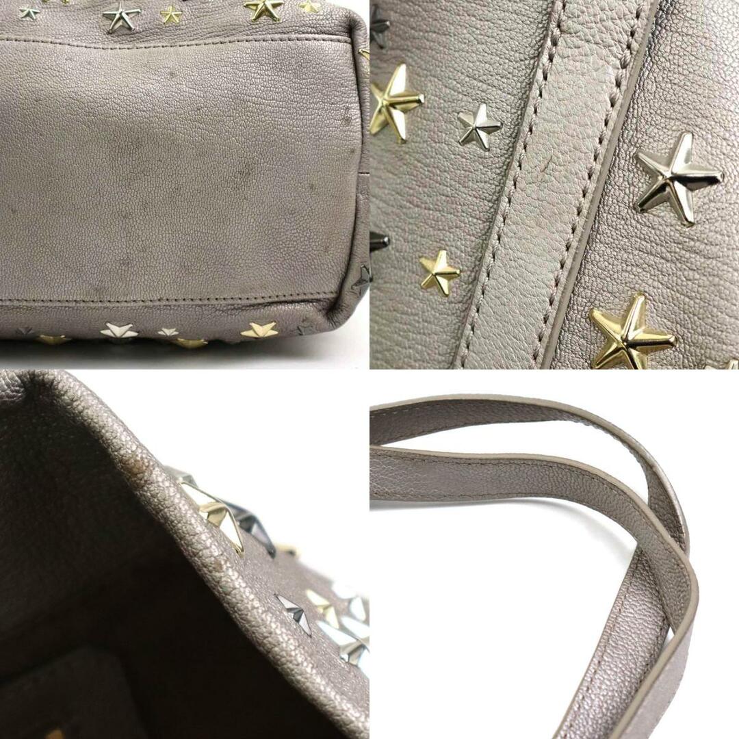 JIMMY CHOO(ジミーチュウ)のジミーチュウ JIMMY CHOO ショルダーバッグ SOFIA M レザー/メタル グレー ユニセックス 送料無料【中古】 a0226 レディースのバッグ(ショルダーバッグ)の商品写真