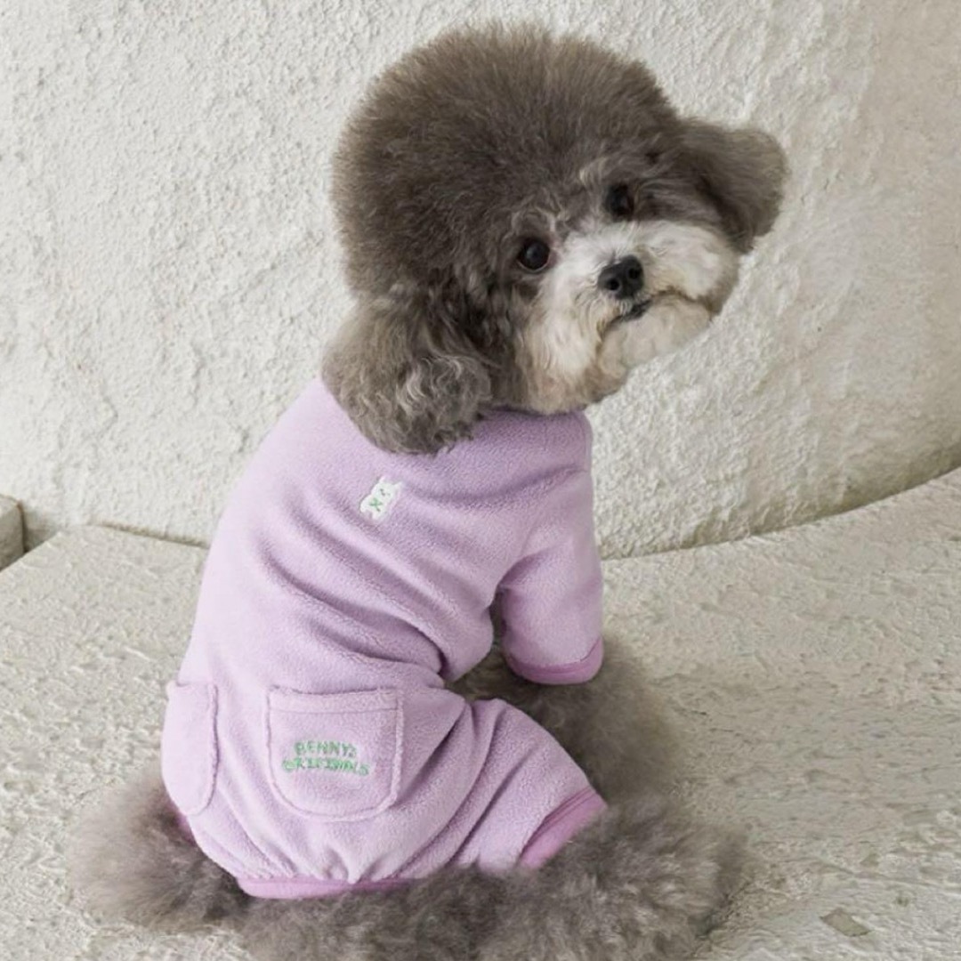 韓国犬服ブランド　bennys PLAY ALL-IN-ONE (PURPLE) その他のペット用品(犬)の商品写真