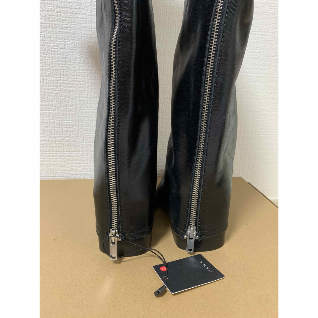 ZARA - ZARA レザーゲートルブーツ 36の通販 by lilyy's shop ZARA - ZARA レザーゲートルブーツ 36の通販 by lilyy's shop