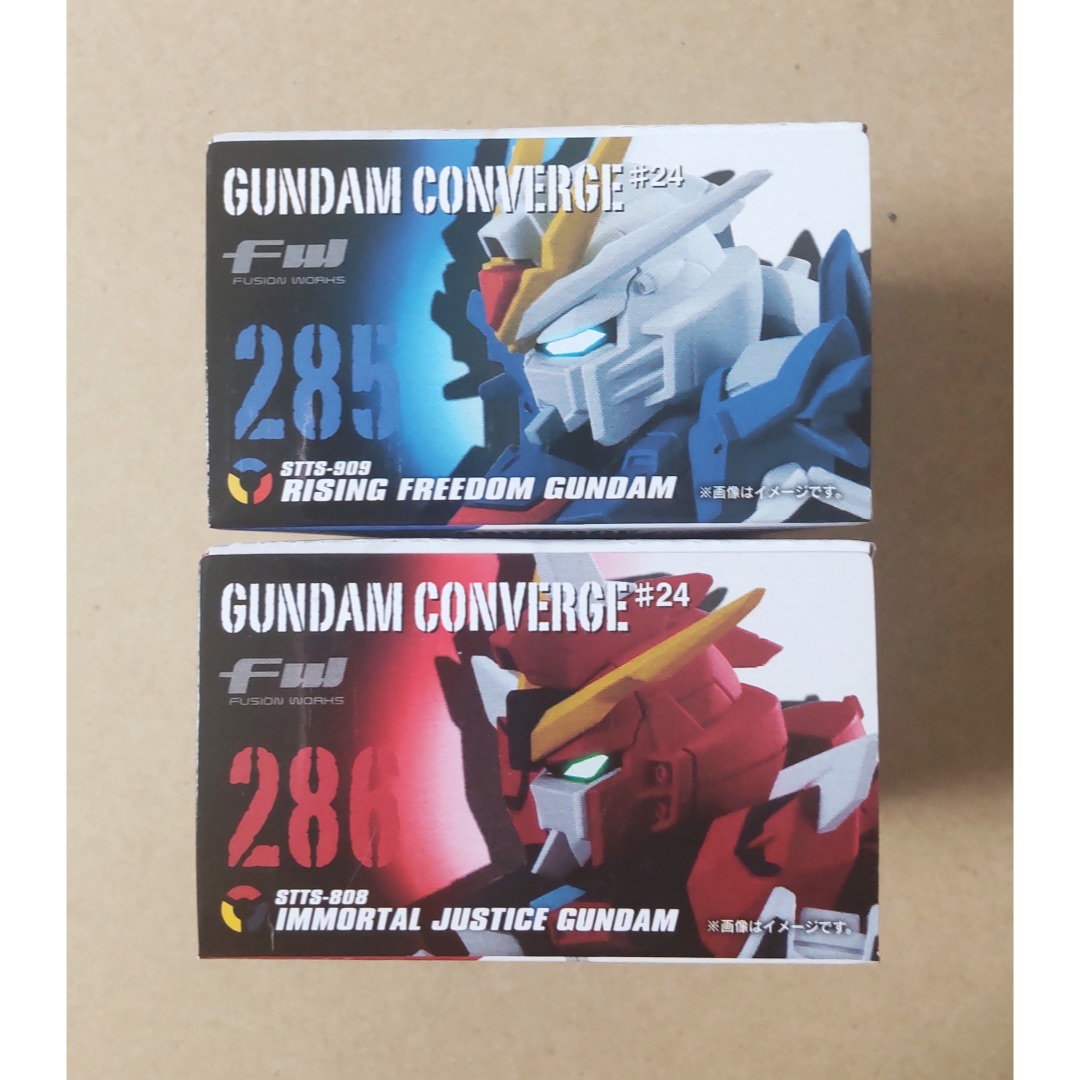 FW GUNDAM CONVERGE　24　フリーダム　ジャスティス　２点セット エンタメ/ホビーのフィギュア(アニメ/ゲーム)の商品写真