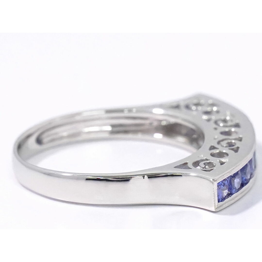 本物 サファイア 0.80ct K18 WG リング 指輪 16号 ホワイトゴールド ブルー アクセサリー ジュエリー 中古 レディースのアクセサリー(リング(指輪))の商品写真