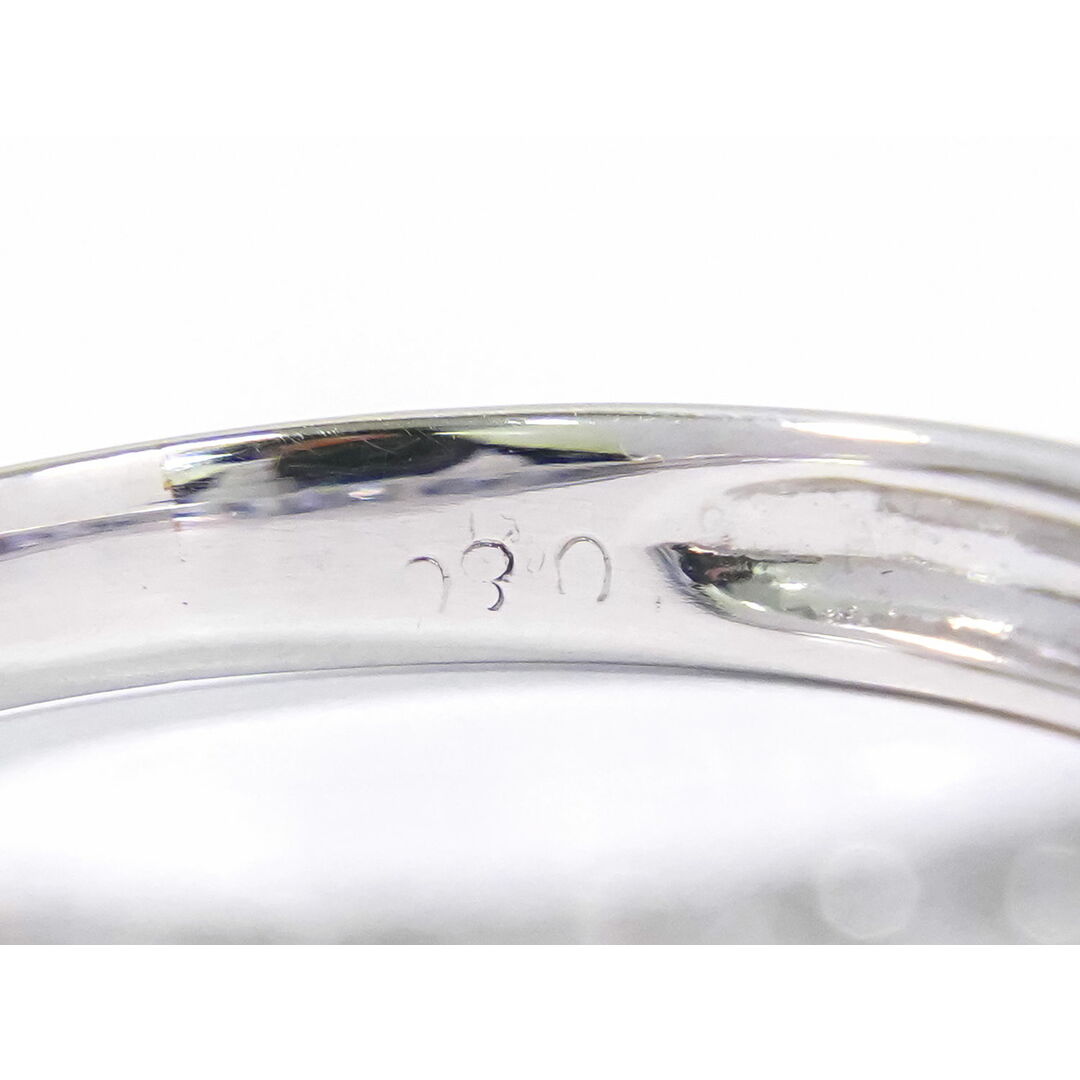 本物 サファイア 0.80ct K18 WG リング 指輪 16号 ホワイトゴールド ブルー アクセサリー ジュエリー 中古 レディースのアクセサリー(リング(指輪))の商品写真