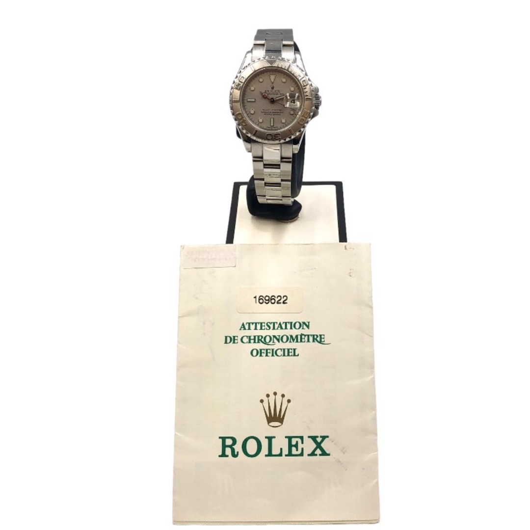 ROLEX(ロレックス)の　ロレックス ROLEX ヨットマスター29 P番 169622 グレー SS/Pt 自動巻き レディース 腕時計 レディースのファッション小物(腕時計)の商品写真
