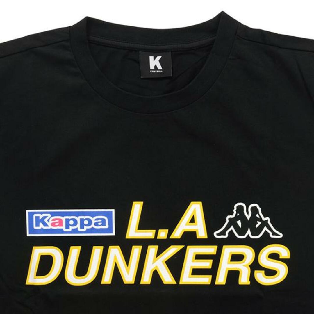 KAPPA KONTROLL(カッパコントロール)のカッパ コントロール メンズ ダンカーズ Tシャツ ブラック 半袖 Kappa Kontroll Dunkers T-Shirt 303XG30 005(otr2360) - メンズのトップス(Tシャツ/カットソー(半袖/袖なし))の商品写真