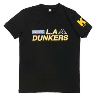 カッパコントロール(KAPPA KONTROLL)のカッパ コントロール メンズ ダンカーズ Tシャツ ブラック 半袖 Kappa Kontroll Dunkers T-Shirt 303XG30 005(otr2360) -(Tシャツ/カットソー(半袖/袖なし))