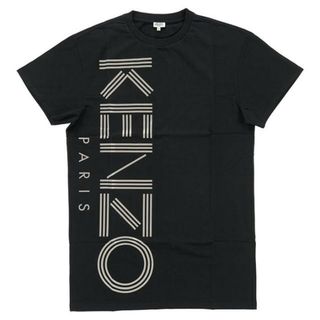 ケンゾー(KENZO)の【2色】Kenzo Robe F862RO868985 01 / F862RO868985 99 ケンゾー レディース ロングTシャツ ワンピース 半袖 ホワイト ブラック ロゴ(otr2479) 2.ブラック(ミニワンピース)