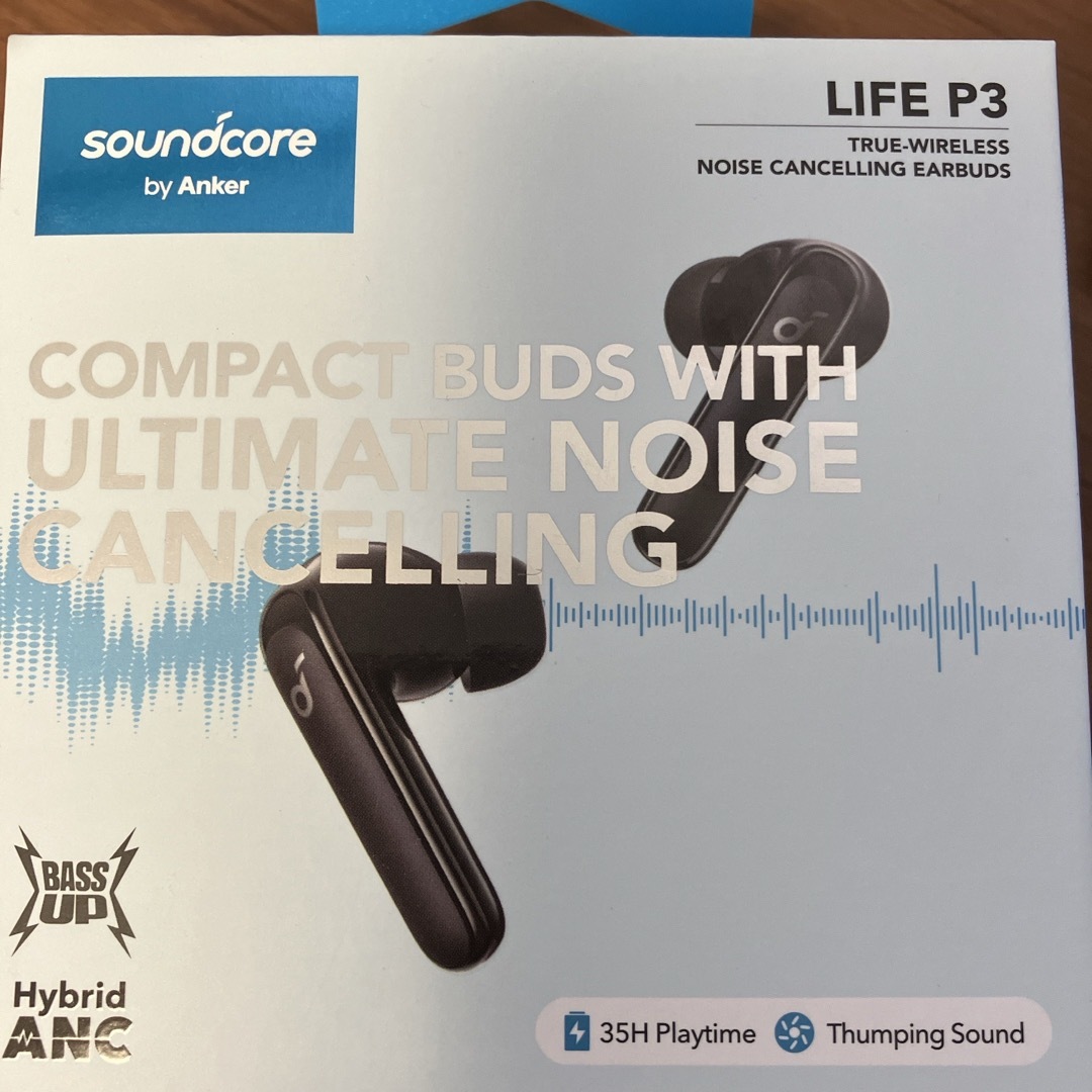 Anker Soundcore Life P3 完全ワイヤレスイヤホン Blue スマホ/家電/カメラのオーディオ機器(ヘッドフォン/イヤフォン)の商品写真