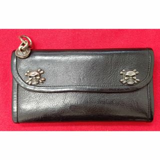 ビルウォールレザー(BILL WALL LEATHER)の★財布+リングセット★ 未使用品 BWL ビルウォールレザー スカル 長財布(長財布)