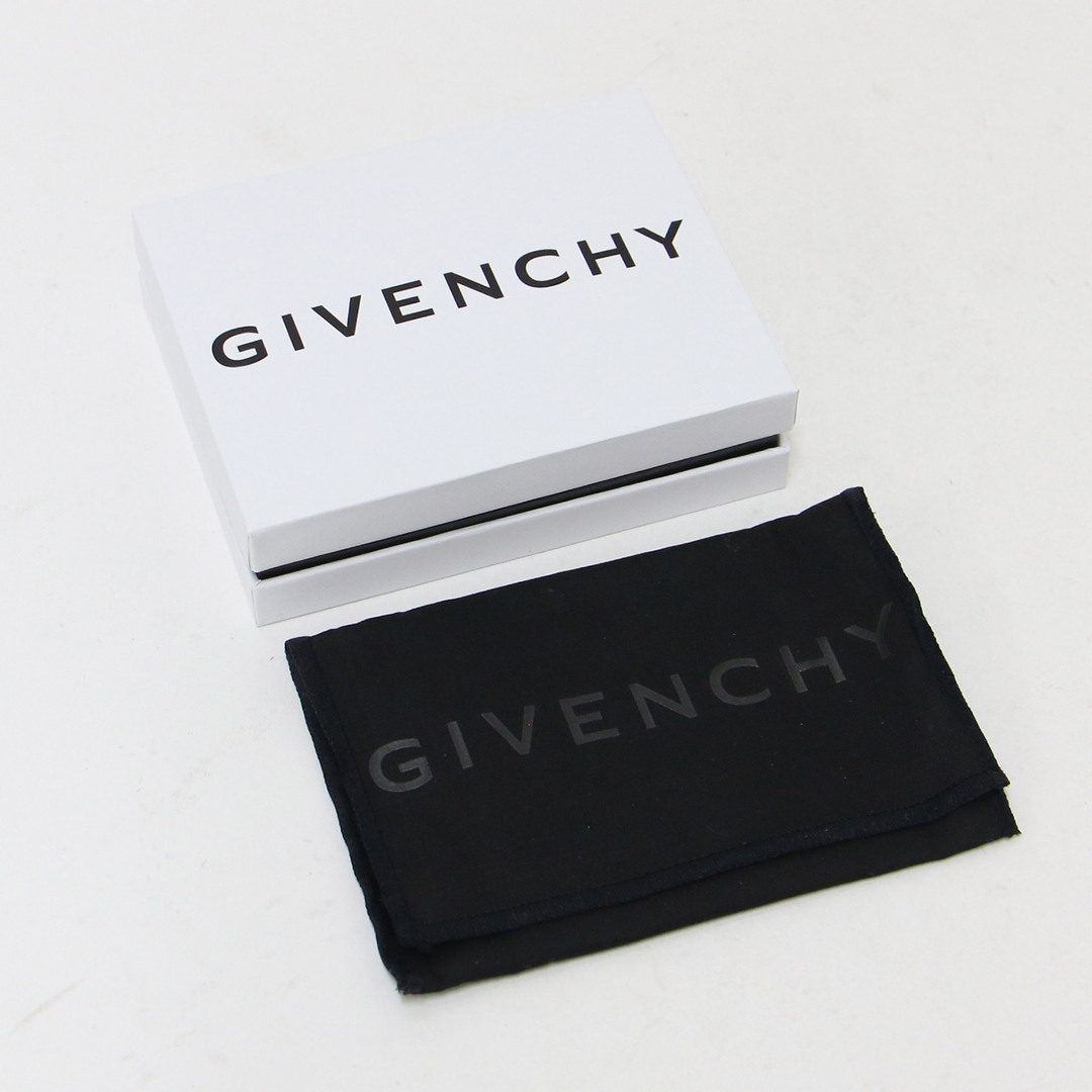 GIVENCHY(ジバンシィ)のGIVENCHY ジバンシィ カードケース カードホルダー ベージュ 4G ロゴ レザー イタリア製 ブランド アイテム 小物 【レディース】【中古】 レディースのファッション小物(名刺入れ/定期入れ)の商品写真