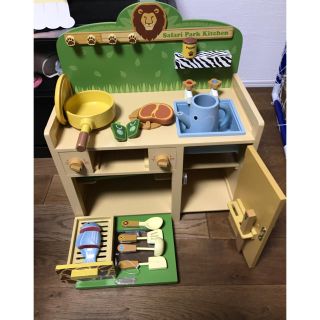 木製 ままごとキッチン セット マザーガーデン 木のおもちゃ (知育玩具)