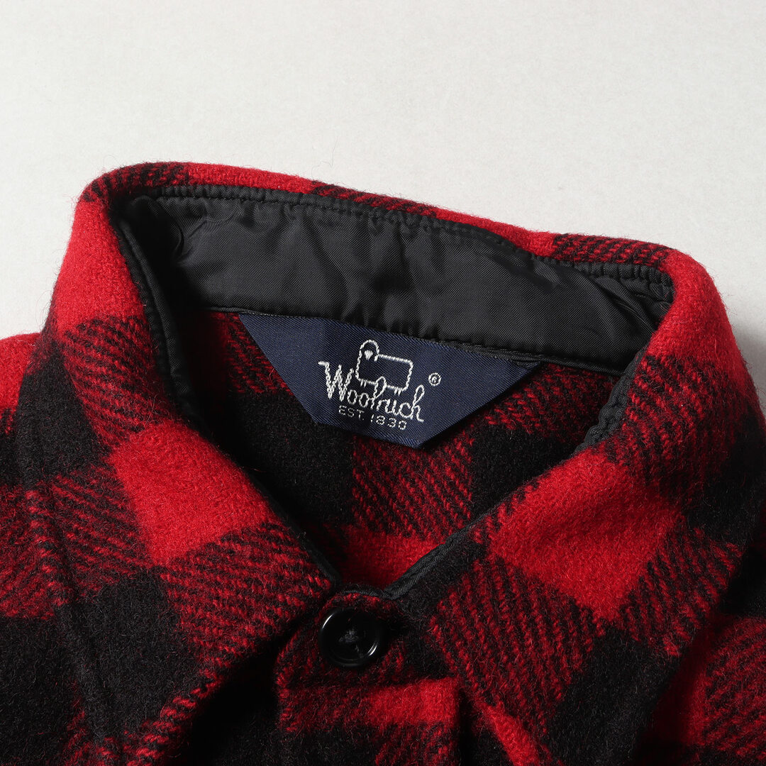 WOOLRICH(ウールリッチ)のWoolRich ウールリッチ シャツ サイズ:記載なし(M位) 80s バッファローチェック ウール 長袖シャツ レッド ブラック 赤黒 80年代 ヴィンテージ 古着 トップス カジュアルシャツ【メンズ】【中古】 メンズのトップス(シャツ)の商品写真