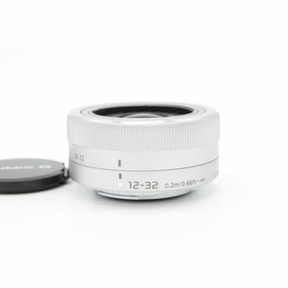 パナソニック(Panasonic)の【美品】PANASONIC パナソニック マイクロフォーサーズ用 ルミックス G VARIO 12-32mm/F3.5-5.6 ASPH./MEGA O.I.S. シルバー #LE2024059(レンズ(ズーム))