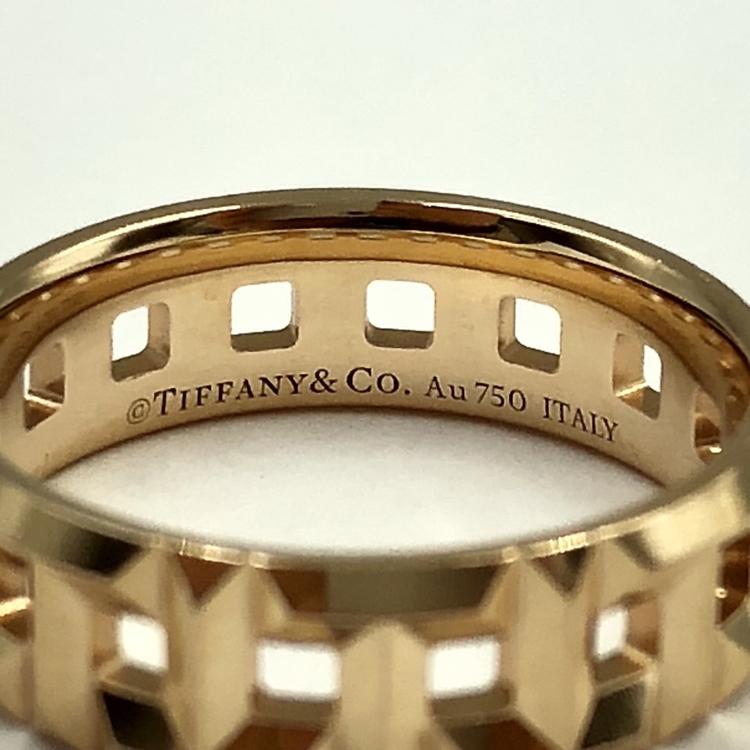 Tiffany & Co.(ティファニー)のティファニー TIFFANY&Co.  Tトゥルー ワイド リング K18PG レディースのアクセサリー(リング(指輪))の商品写真
