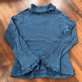 シャーリーテンプル(Shirley Temple)のシャーリーテンプル/ハイネック120ジャンパースカート/ネイビーインナーTシャツ(Tシャツ/カットソー)