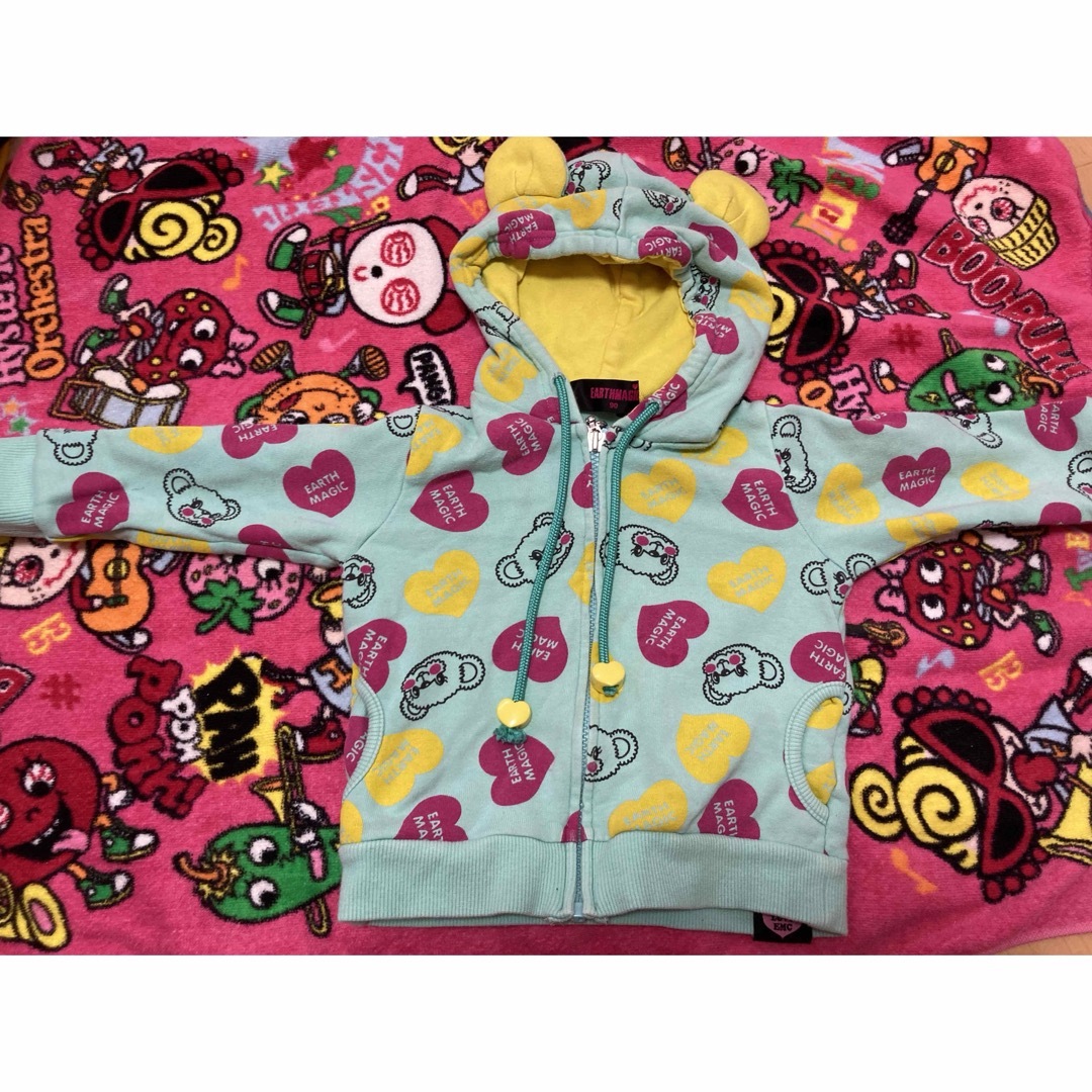 EARTHMAGIC(アースマジック)のEARTHMAGIC セットアップ 90 キッズ/ベビー/マタニティのキッズ服女の子用(90cm~)(ワンピース)の商品写真