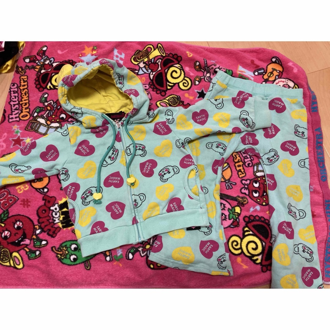 EARTHMAGIC(アースマジック)のEARTHMAGIC セットアップ 90 キッズ/ベビー/マタニティのキッズ服女の子用(90cm~)(ワンピース)の商品写真