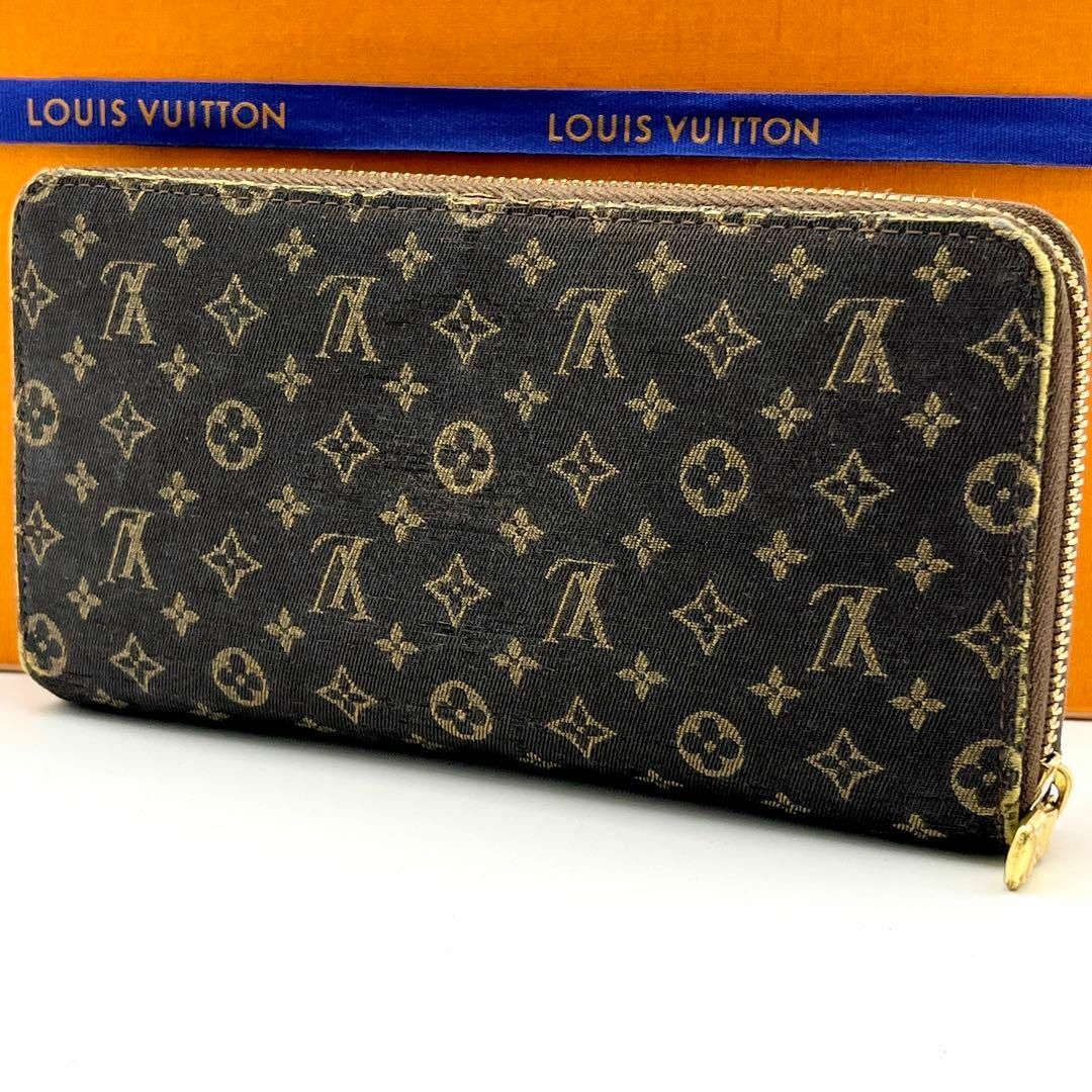 LOUIS VUITTON(ルイヴィトン)のルイヴィトン 長財布 モノグラムミニラン 茶色 ジッピーウォレット 男女兼用 レディースのファッション小物(財布)の商品写真