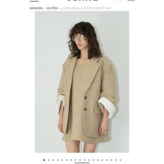 クラネ(CLANE)のクラネ　LOOSE BELL SLEEVE JACKET  サイズ1(テーラードジャケット)