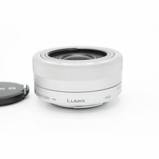 パナソニック(Panasonic)の【美品】PANASONIC パナソニック マイクロフォーサーズ用 ルミックス G VARIO 12-32mm/F3.5-5.6 ASPH./MEGA O.I.S. シルバー #LE2024067(レンズ(ズーム))