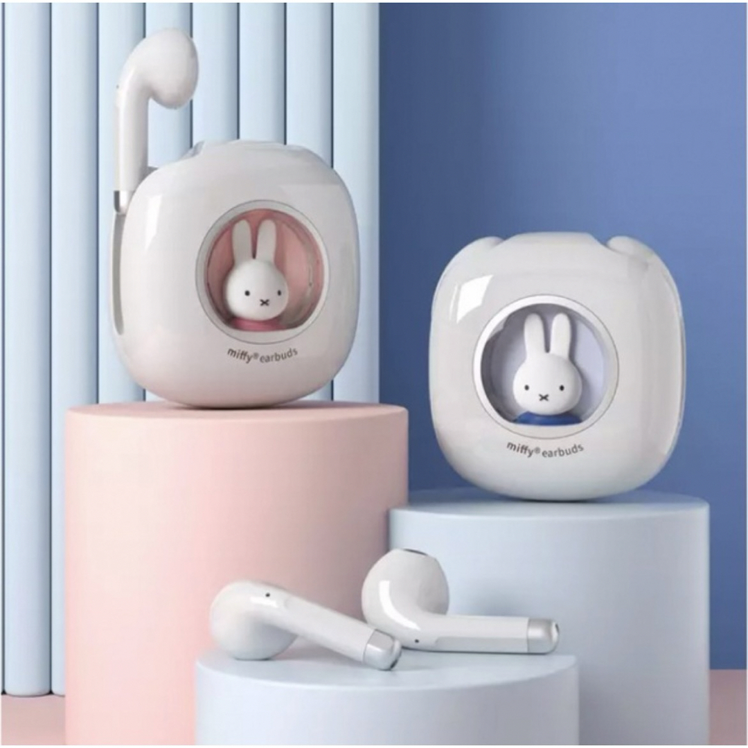miffy(ミッフィー)のミッフィー　Bluetoothイヤホン スマホ/家電/カメラのオーディオ機器(ヘッドフォン/イヤフォン)の商品写真