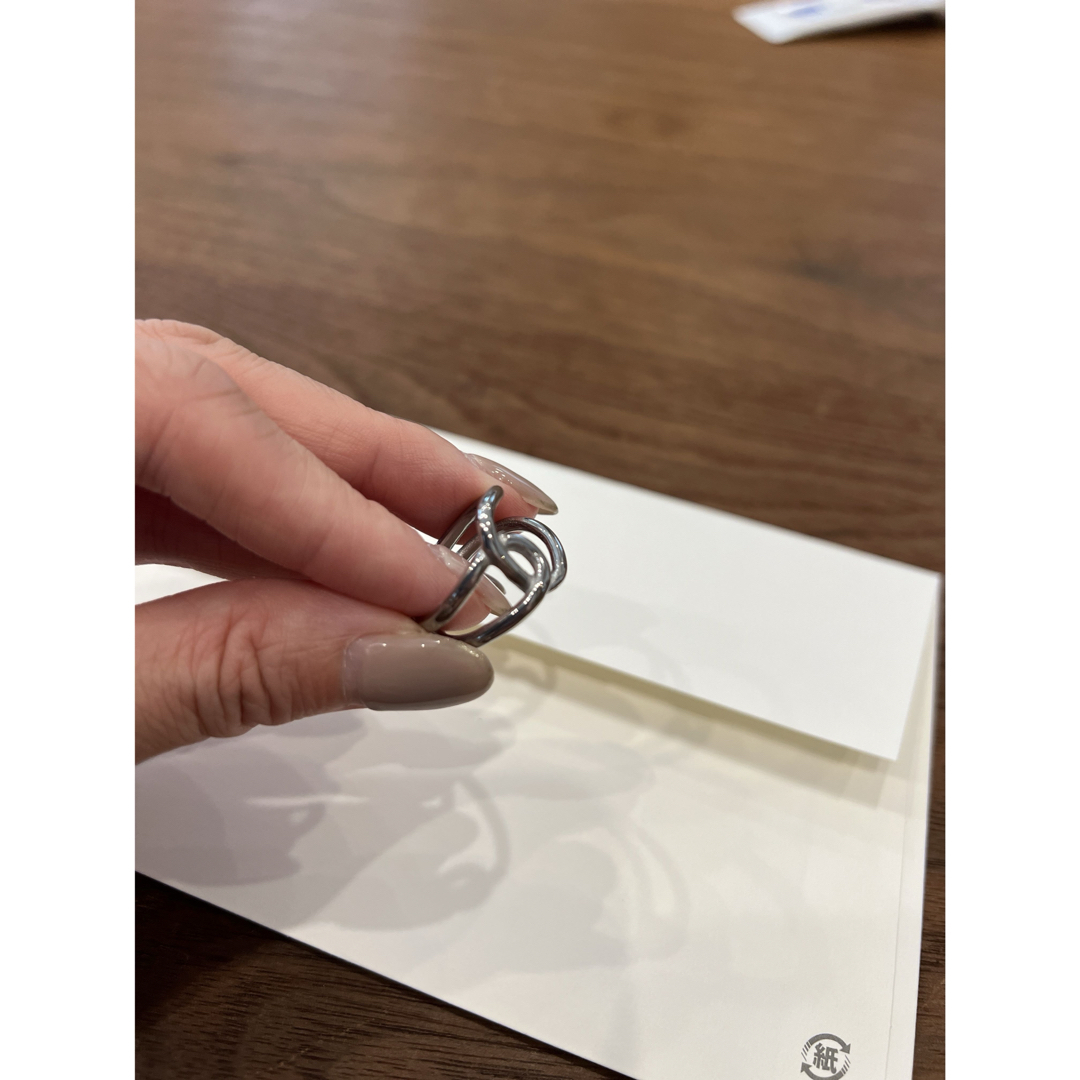 ステンレス製 リング 指輪 金属アレルギー レディース オーバークロス レディースのアクセサリー(リング(指輪))の商品写真