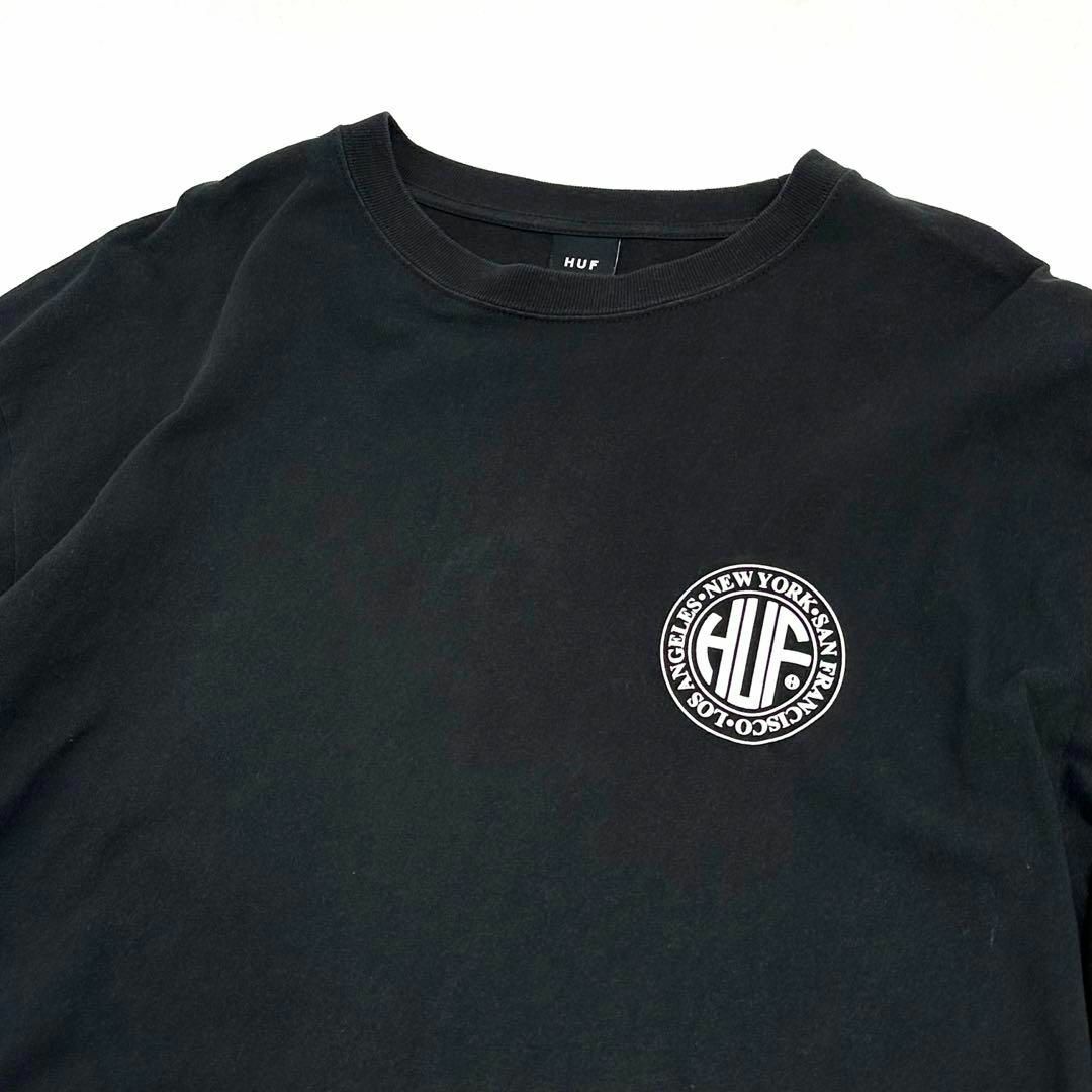 HUF - 【限定モデル】希少XL HUF ハフ バックビックロゴ ロンT 黒 人気 