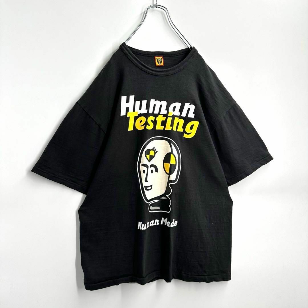 HUMAN MADE(ヒューマンメイド)の【希少2XL】ヒューマンメード　テスティング　両面デカロゴ　Tシャツ メンズのトップス(Tシャツ/カットソー(半袖/袖なし))の商品写真