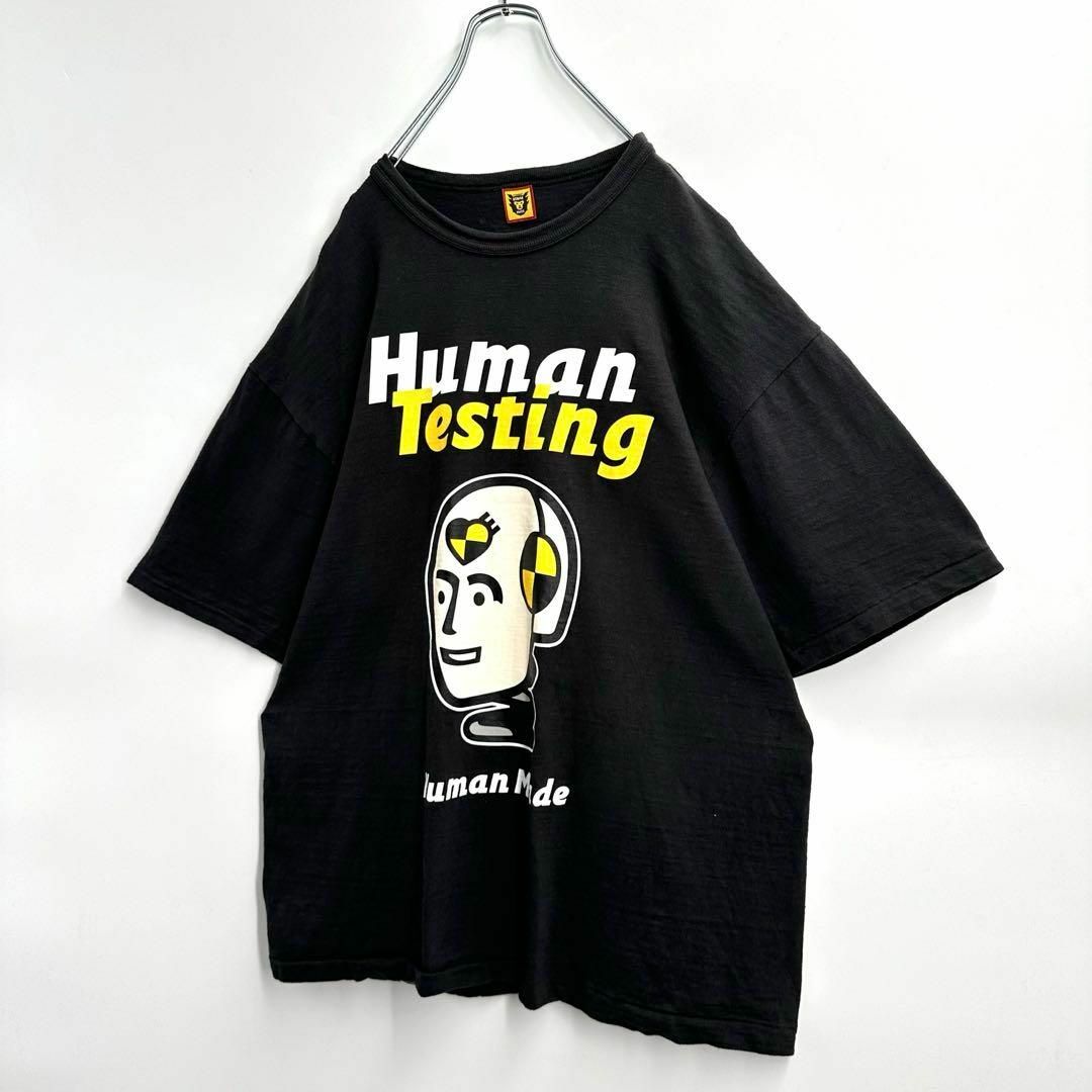 HUMAN MADE(ヒューマンメイド)の【希少2XL】ヒューマンメード　テスティング　両面デカロゴ　Tシャツ メンズのトップス(Tシャツ/カットソー(半袖/袖なし))の商品写真