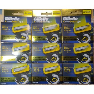 ジレット(Gillette)のジレット プロシールド 5+1 替刃4個×9セット Gillette(カミソリ)