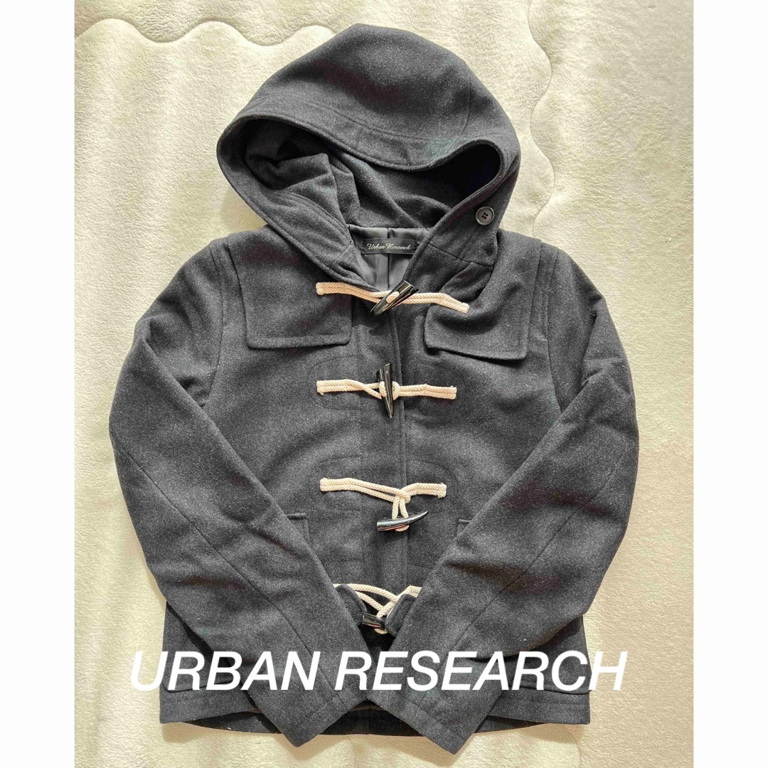 URBAN RESEARCH(アーバンリサーチ)の【アーバンリサーチ】レディース　アウター　ダッフルコート　ブラック　美品 レディースのジャケット/アウター(ダッフルコート)の商品写真