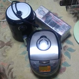 炊飯器 ノンオイルフライヤー 小型グリル セット(調理機器)