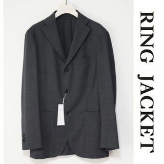 リングヂャケット(RING JACKET)の新品【リングヂャケット】春夏モデル 3Bテーラードジャケット 濃灰 46(M)(テーラードジャケット)