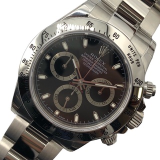 ロレックス(ROLEX)の　ロレックス ROLEX デイトナ 116520 ブラック ステンレススチール ＳＳ 自動巻き メンズ 腕時計(その他)
