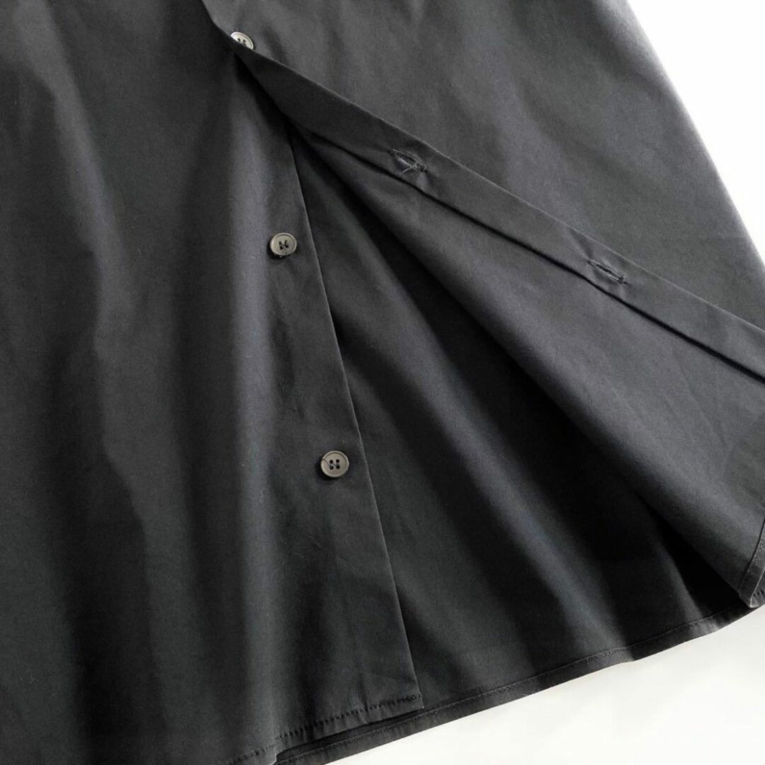 PRADA(プラダ)の24i22 PRADA プラダ 半袖ストレッチシャツ サイズS ブラック メンズ 伸縮性◎ イタリア製 ハイブランド ビタミンカラー STRETCH SHIRT メンズのトップス(シャツ)の商品写真