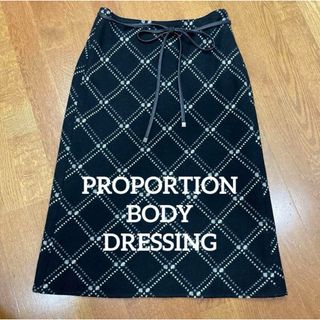 プロポーションボディドレッシング(PROPORTION BODY DRESSING)のPROPORTION BODY DRESSING ウール 台形スカート(ひざ丈スカート)