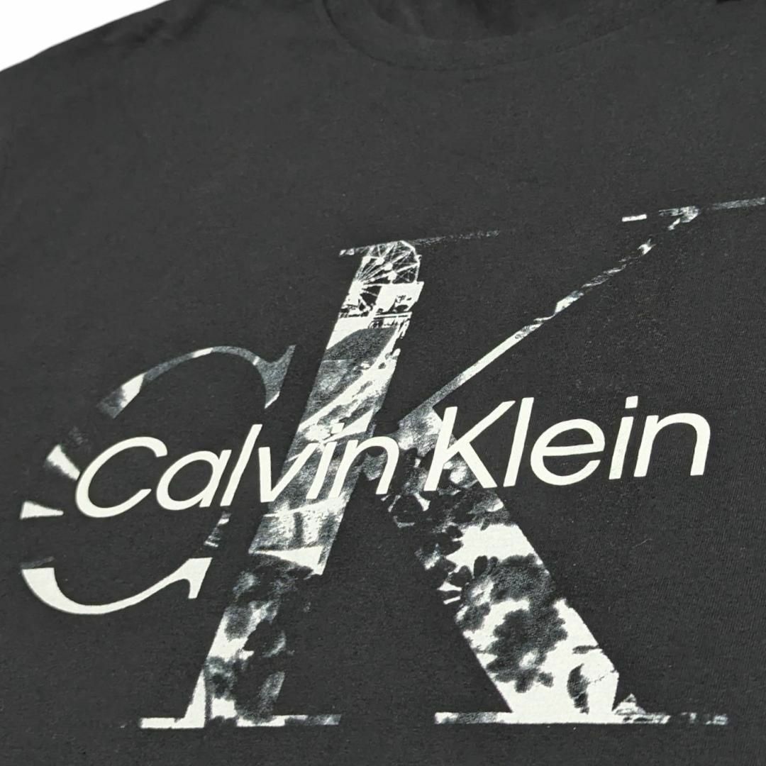 Calvin Klein(カルバンクライン)の新品 CALVIN KLEIN カルバン・クライン モノグラム 半袖Tシャツ 黒 メンズのトップス(Tシャツ/カットソー(半袖/袖なし))の商品写真