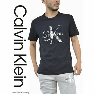 Calvin Klein - 新品 CALVIN KLEIN カルバン・クライン モノグラム 半袖Tシャツ 黒