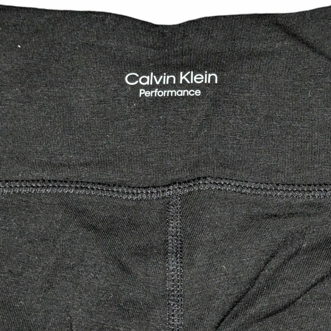 Calvin Klein(カルバンクライン)の新品 カルバンクライン スポーツ ロゴ ハイウエスト ヨガ パンツ S 黒② レディースのレッグウェア(レギンス/スパッツ)の商品写真