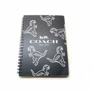 コーチ(COACH)の※送料無料※ 未使用 コーチ リング ノート ■ ノベルティ ブラック 恐竜 ダイナソー 文具 COACH □6A ニ10(ノート/メモ帳/ふせん)