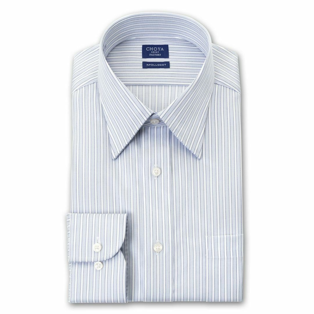CHOYA SHIRT(チョーヤシャツ)のM588新品CHOYA長袖ワイシャツストライプ 42-80￥9790形態安定 メンズのトップス(シャツ)の商品写真