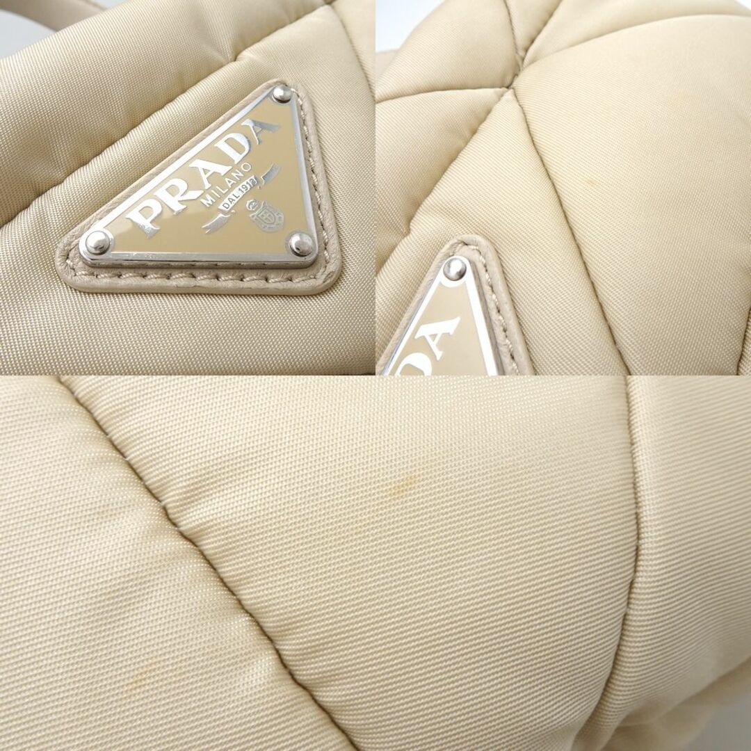 PRADA(プラダ)のPRADA プラダ 1BG373 2Wayバッグ ナイロン DESERTO ベージュ/351043【中古】 レディースのバッグ(その他)の商品写真