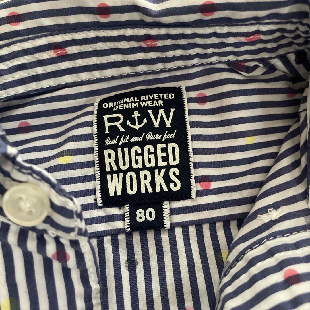 RUGGEDWORKS(ラゲッドワークス)のRUGGED WORKS シャツ　80cm キッズ/ベビー/マタニティのベビー服(~85cm)(Ｔシャツ)の商品写真