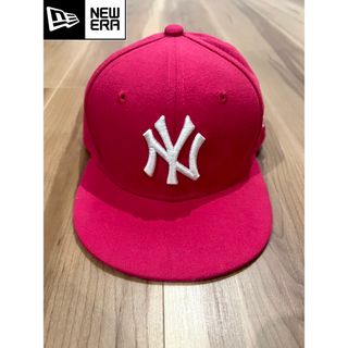 ニューエラー(NEW ERA)のお洒落♪ニューエラ  キッズ　キャップ　6 1/2   59FIFTY ピンク(帽子)